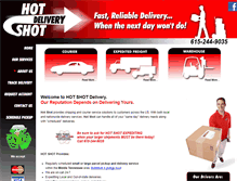 Tablet Screenshot of hotshotdelivery.com